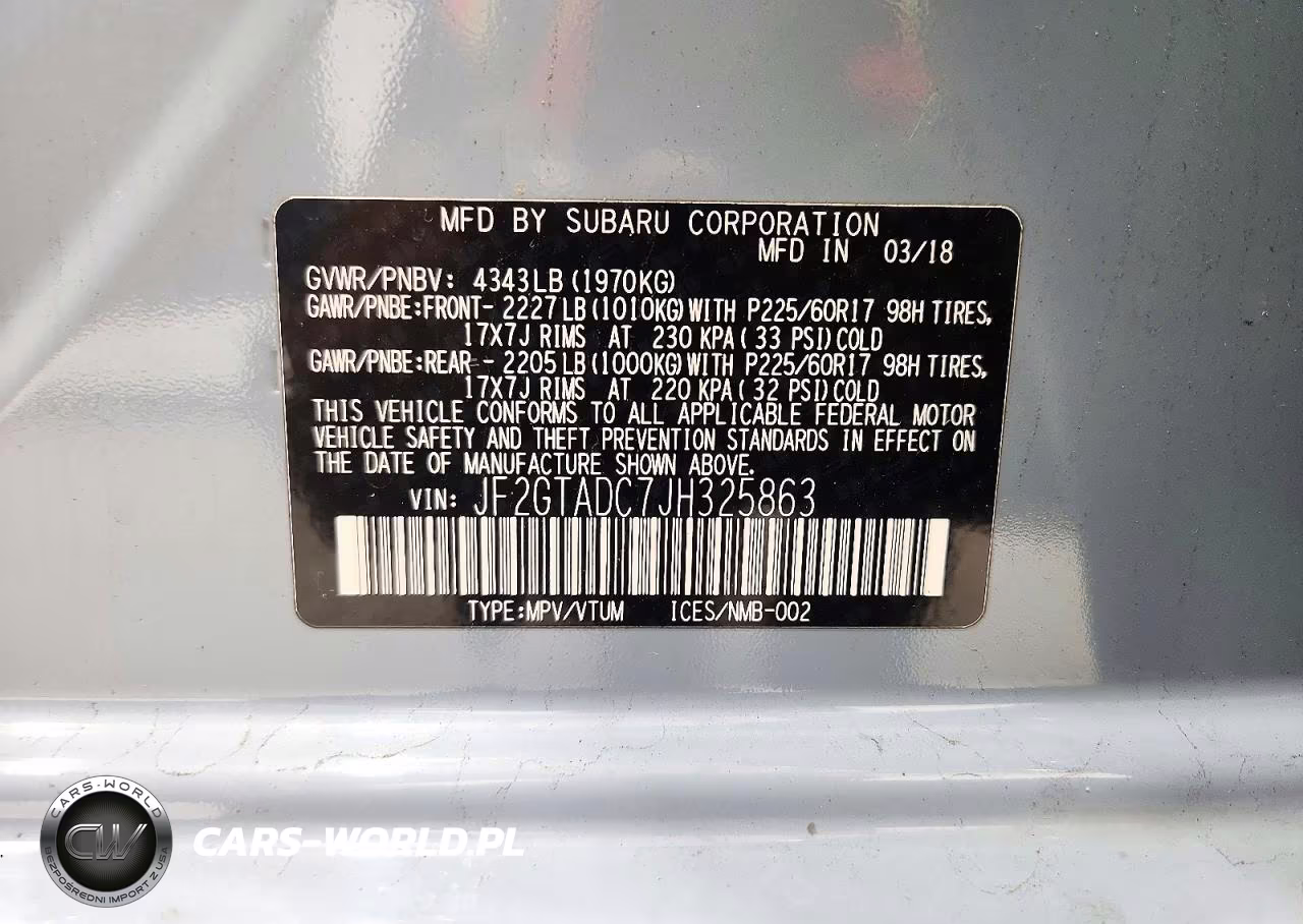 2018 Subaru Crosstrek Premium VIN:JF2GTADC7JH325863 - 14