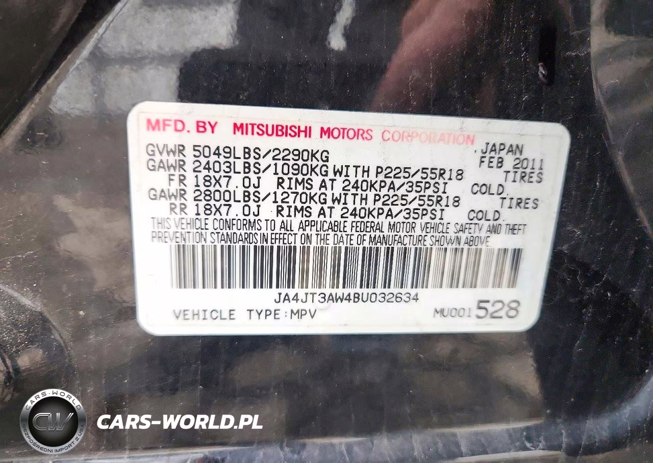 2011 Mitsubishi Outlander Se VIN:JA4JT3AW4BU032634 - 13