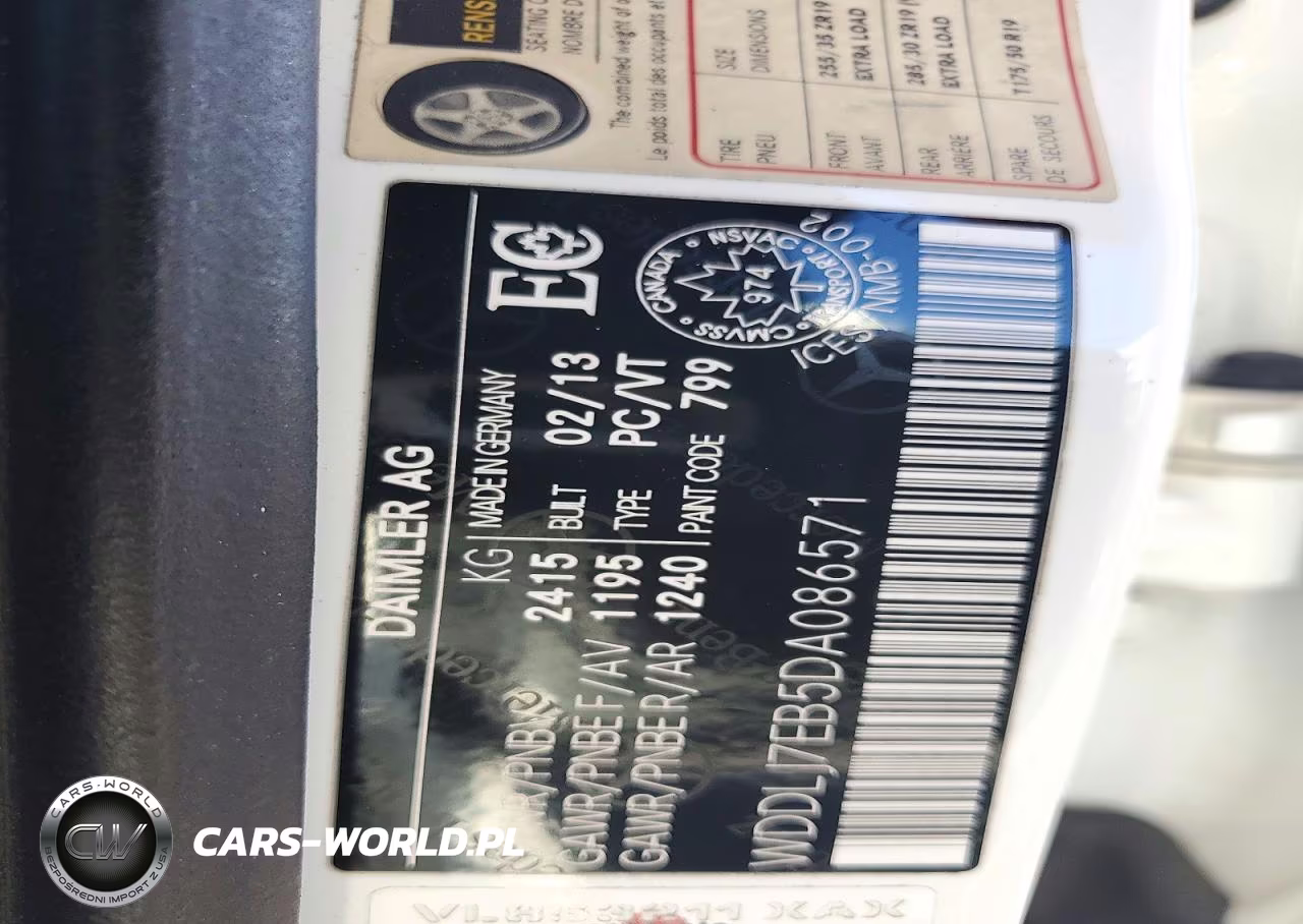 2013 Mercedes-Benz Cls 63 Amg VIN:WDDLJ7EB5DA086571 - 12