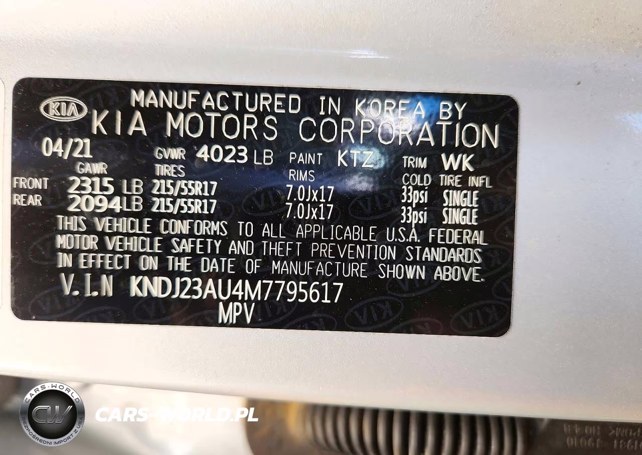 2021 Kia Soul S VIN:KNDJ23AU4M7795617 - 14