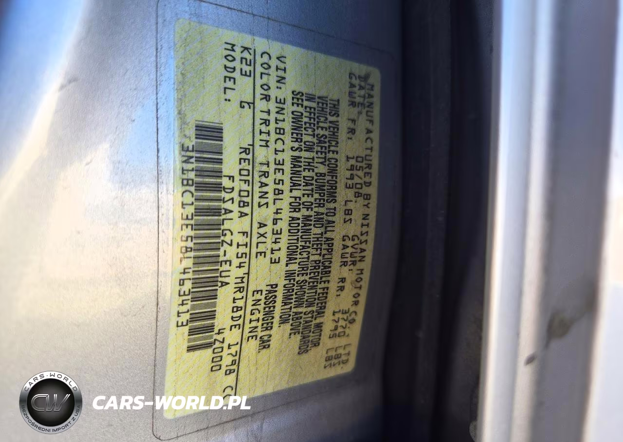 2008 Nissan Versa 1.8 S VIN:3N1BC13E58L463413 - 13