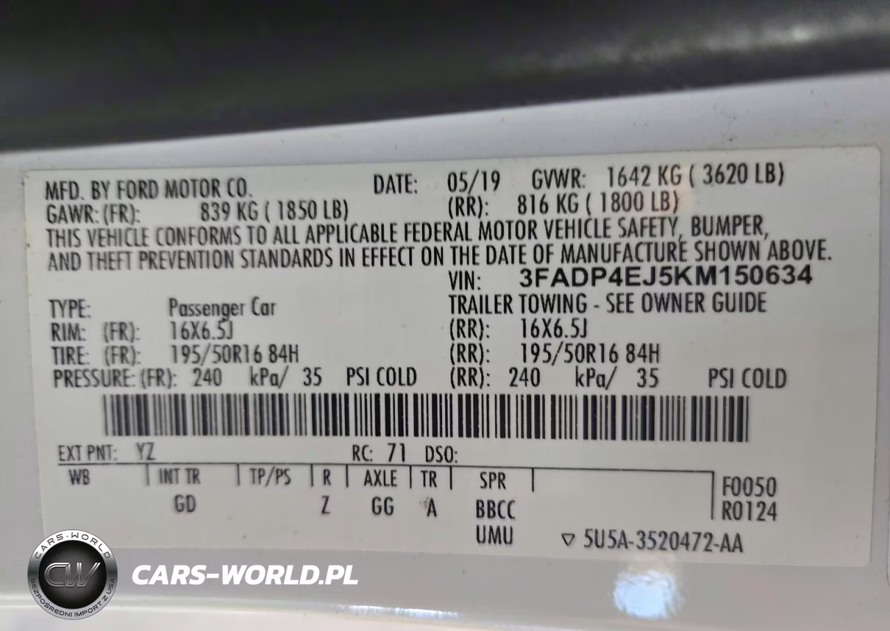 2019 Ford Fiesta Se VIN:3FADP4EJ5KM150634 - 12