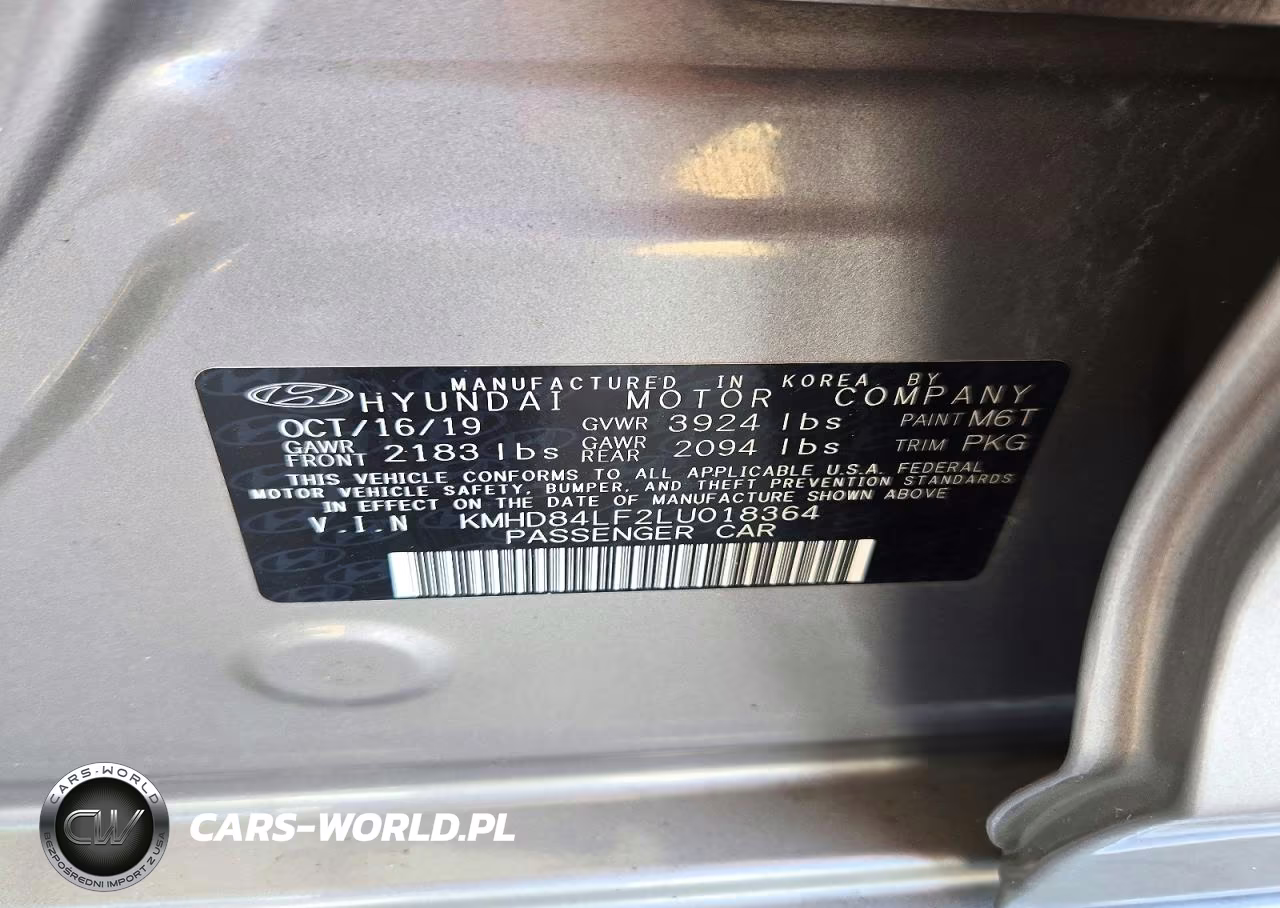 2020 Hyundai Elantra Sel VIN:KMHD84LF2LU018364 - 12