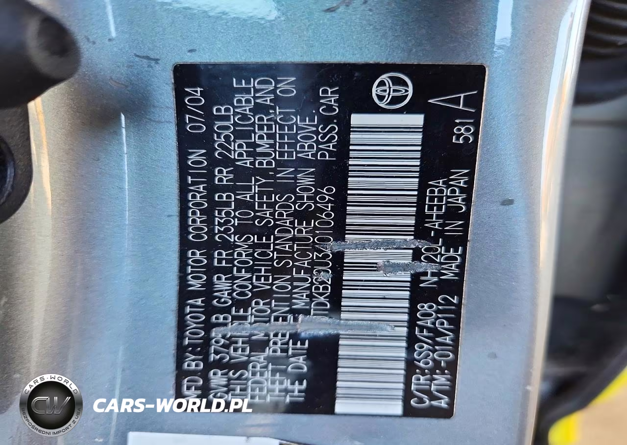 2004 Toyota Prius Base VIN:JTDKB20U340106496 - 12