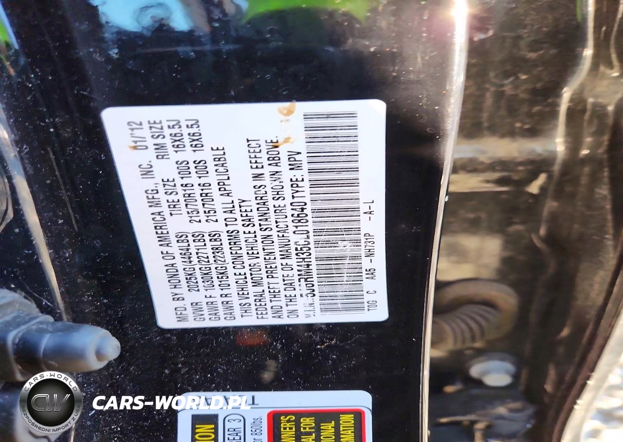 2012 Honda Cr-V Lx VIN:5J6RM4H35CL018640 - 13