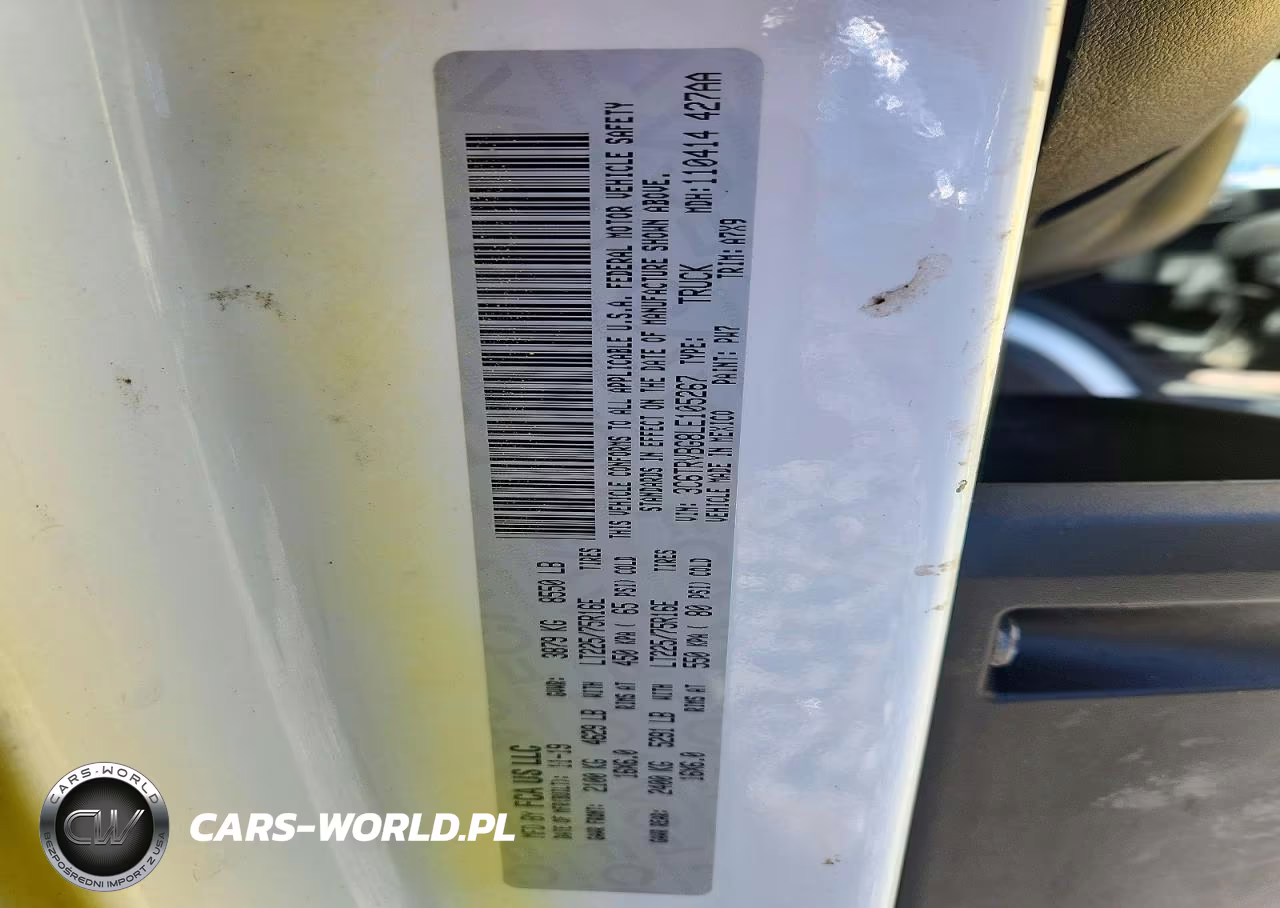 2020 Ram Promaster 1500 1500 High VIN:3C6TRVBG8LE105267 - 13