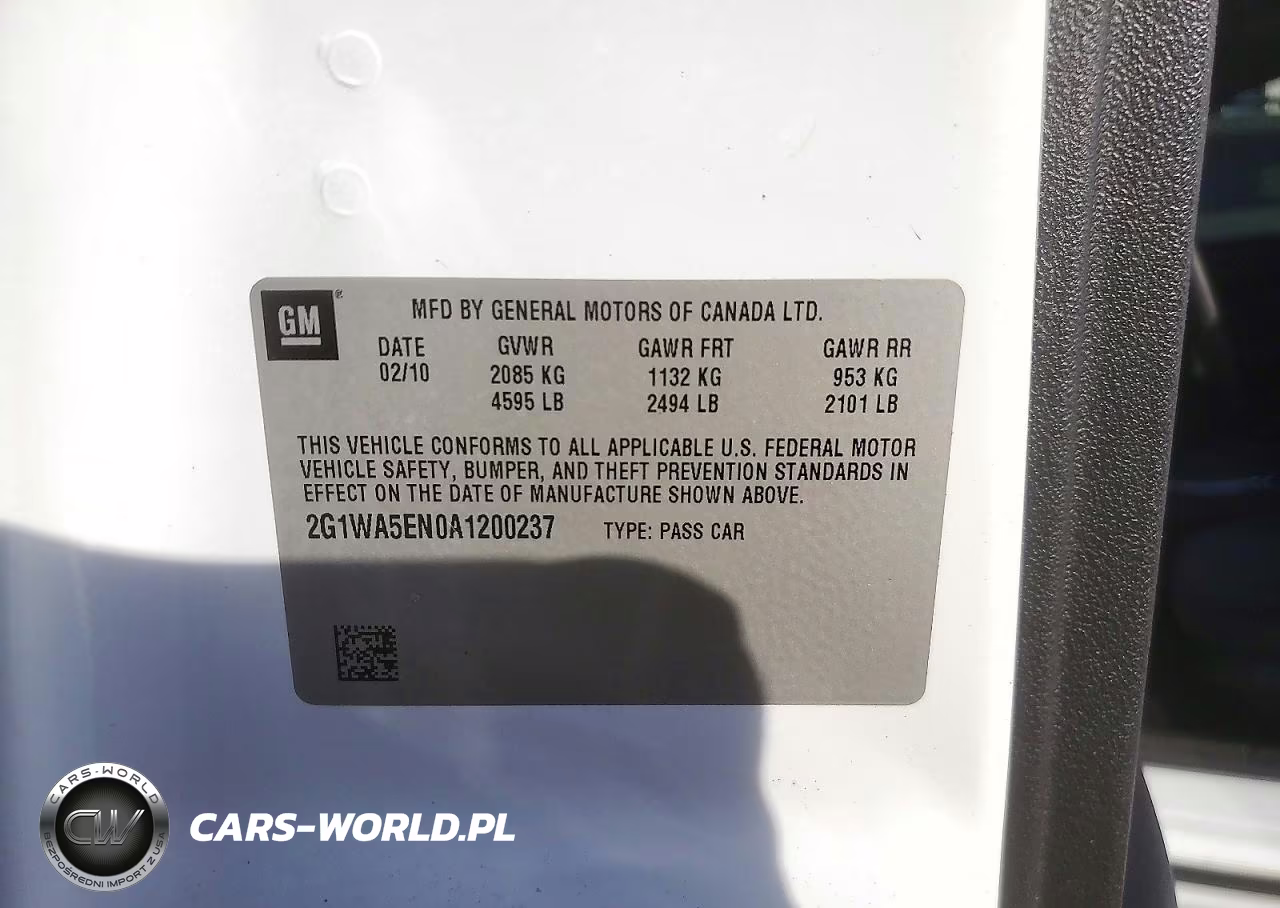 2010 Chevrolet Impala Ls VIN:2G1WA5EN0A1200237 - 12