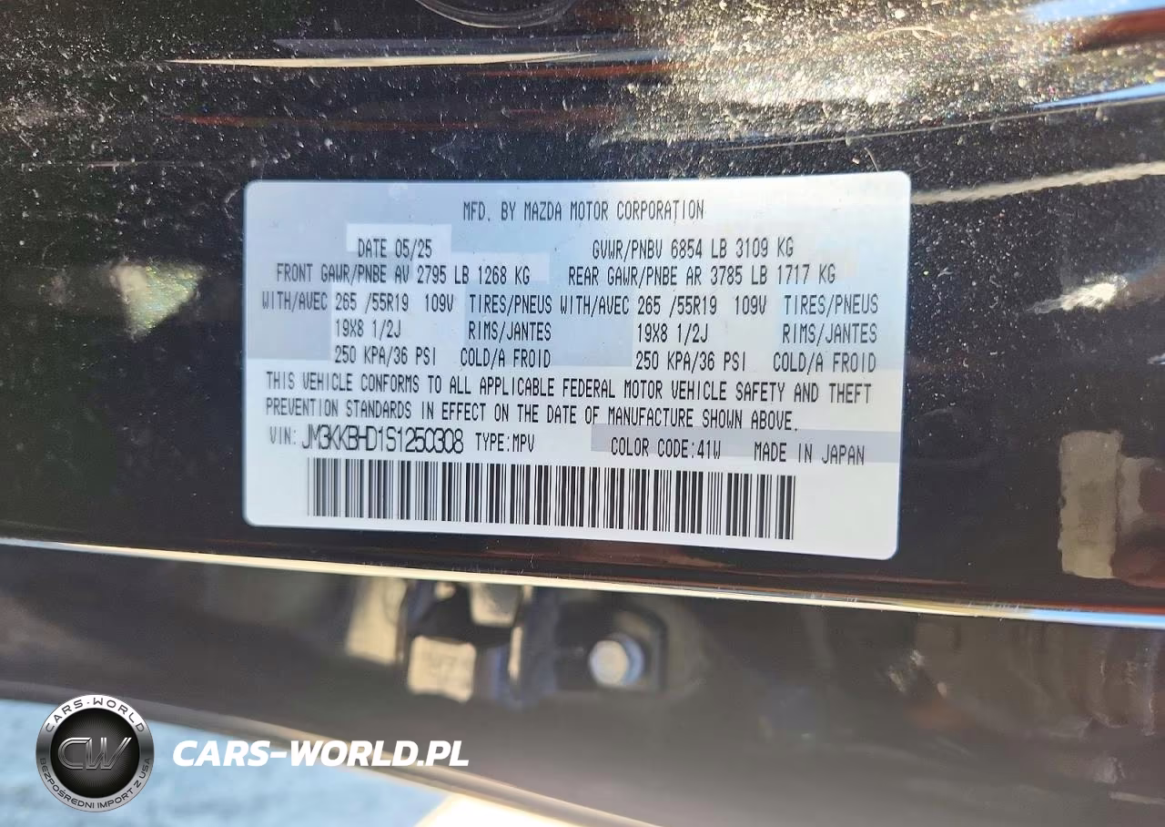 2025 Mazda Cx-90 Preferred VIN:JM3KKBHD1S1250308 - 13