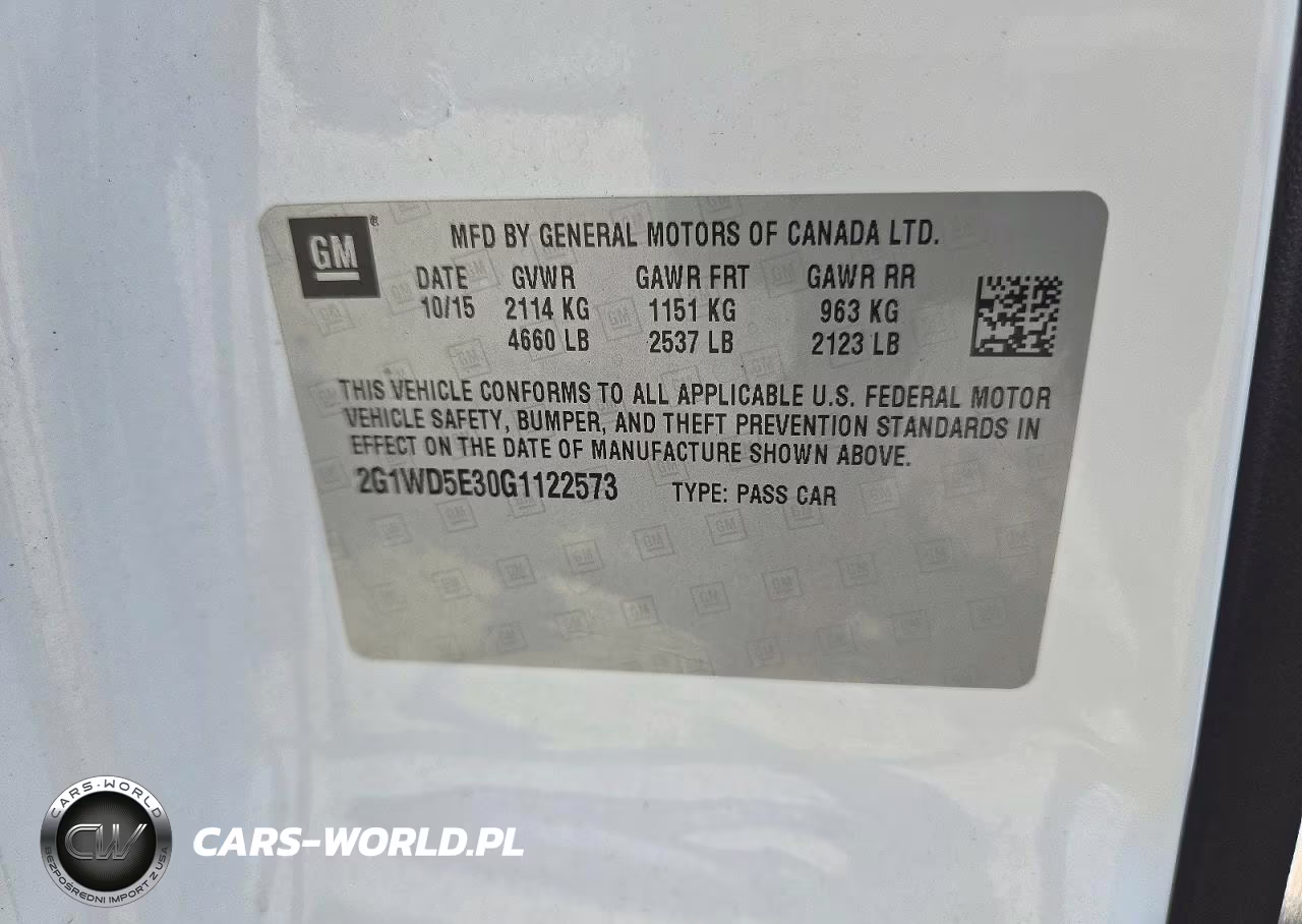 2016 Chevrolet Impala Limited Police VIN:2G1WD5E30G1122573 - 12