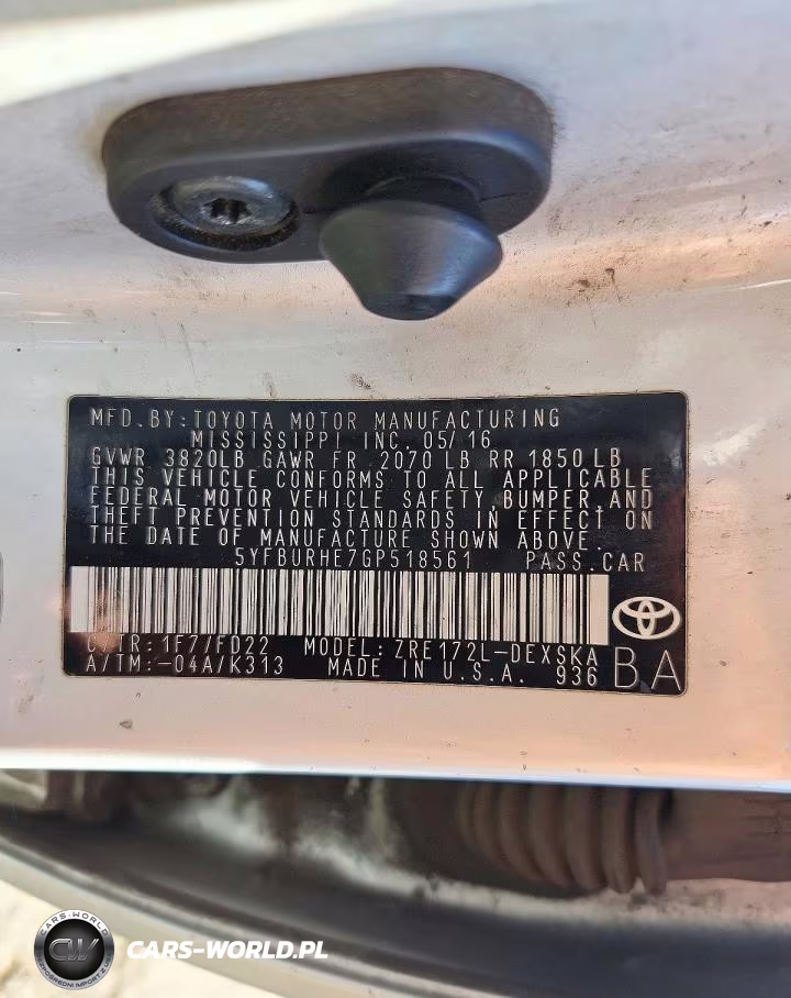 2016 Toyota Corolla S Plus VIN:5YFBURHE7GP518561 - 12