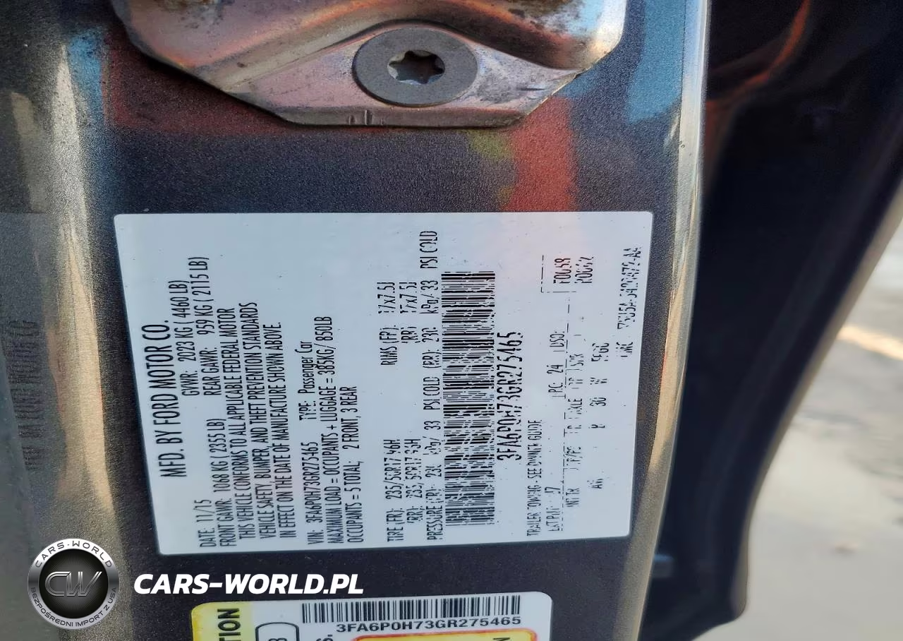 2016 Ford Fusion Se VIN:3FA6P0H73GR275465 - 12