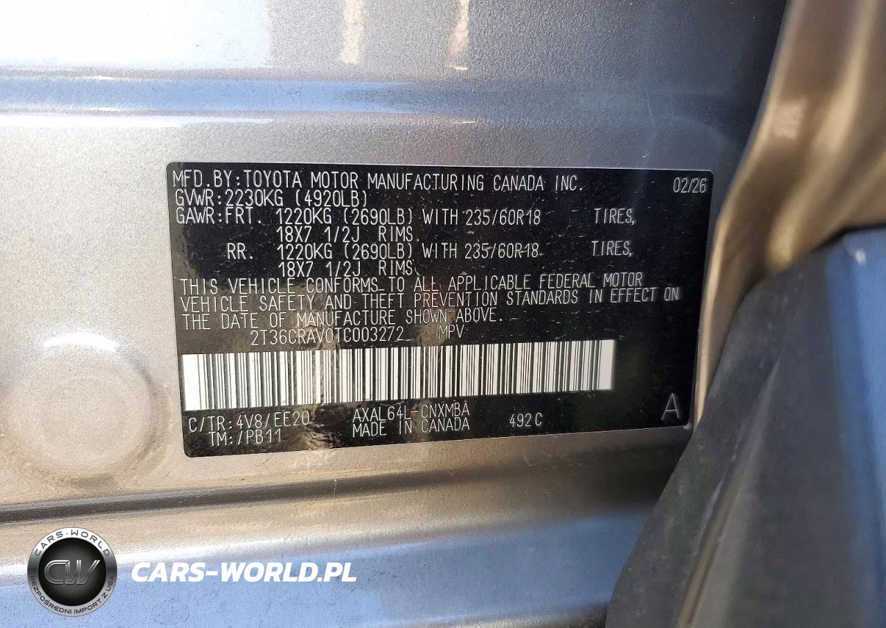 2026 Toyota Rav4 Xle Premium VIN:2T36CRAV0TC003272 - 13