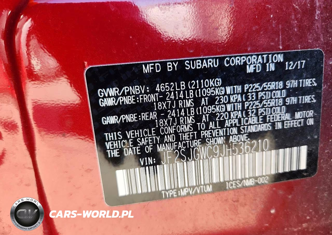 2018 Subaru Forester 2.0Xt Touring VIN:JF2SJGWC9JH536210 - 12