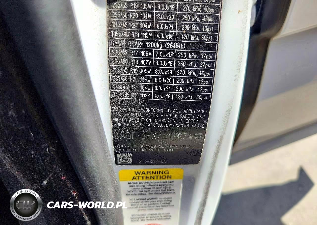 2020 Jaguar E-Pace Checkered Flag VIN:SADF12FX7L1Z87447 - 13