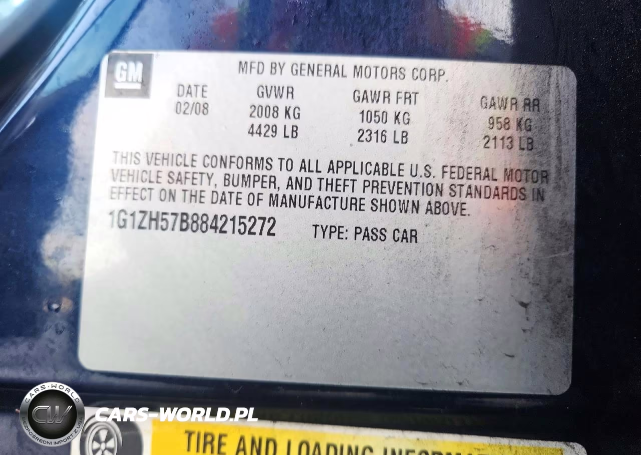 2008 Chevrolet Malibu 1Lt VIN:1G1ZH57B884215272 - 12