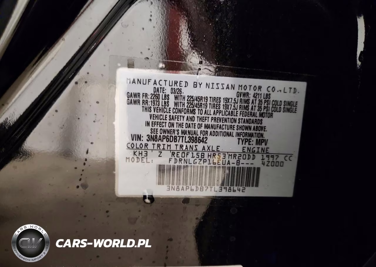 2026 Nissan Kicks Sr VIN:3N8AP6DB7TL398642 - 14