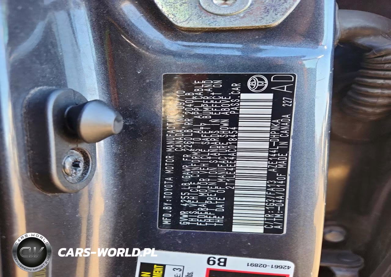 2010 Toyota Corolla Matrix S VIN:2T1LE4EE4AC018454 - 12
