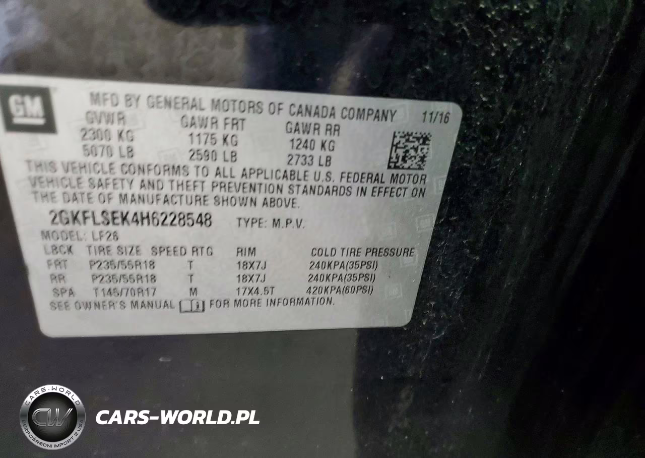 2017 GMC Terrain Sle VIN:2GKFLSEK4H6228548 - 13