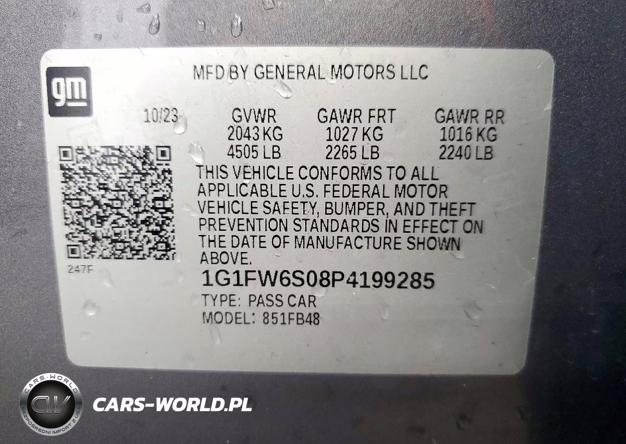2023 Chevrolet Bolt Ev 1Lt VIN:1G1FW6S08P4199285 - 12
