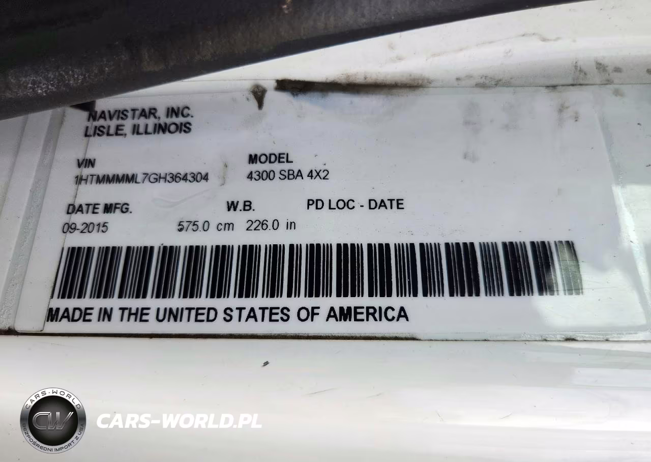 2016 International 4000 4300 VIN:1HTMMMML7GH364304 - 12