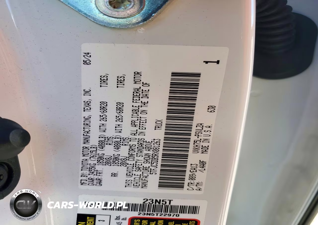 2024 Toyota Tundra Limited Hv VIN:5TFJC5DB5RX081263 - 12