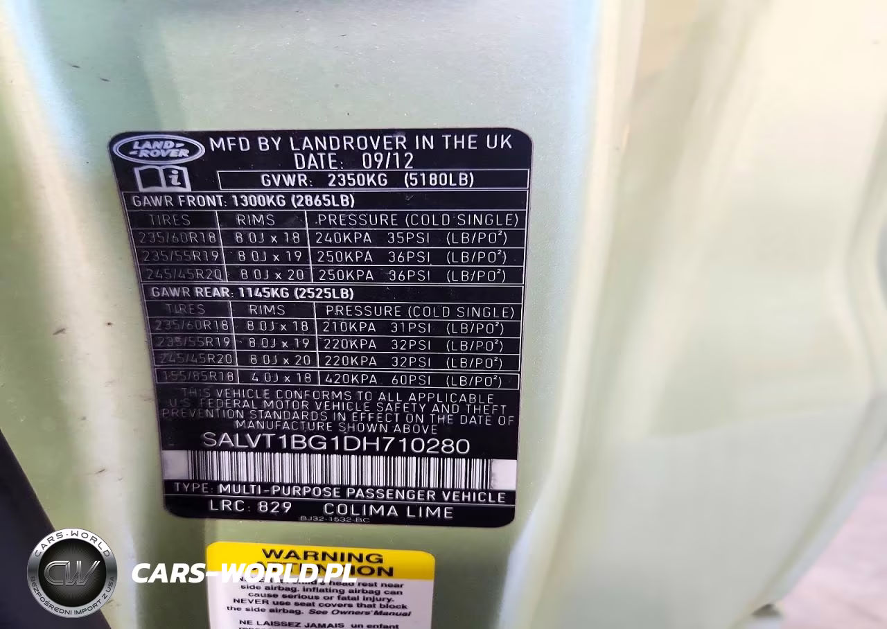 2013 Land Rover Range Rover Evoque Dynamic Premium VIN:SALVT1BG1DH710280 - 13