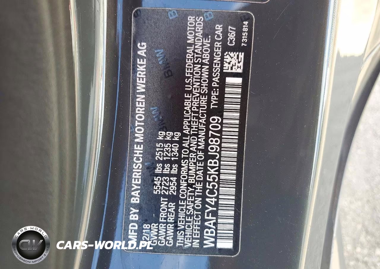 2019 BMW M850Xi VIN:WBAFY4C55KBJ98709 - 12