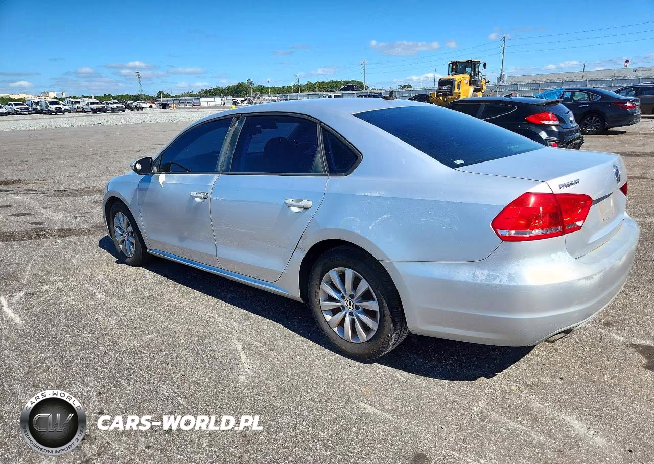 2012 Volkswagen Passat S VIN:1VWAP7A38CC063722 - 2