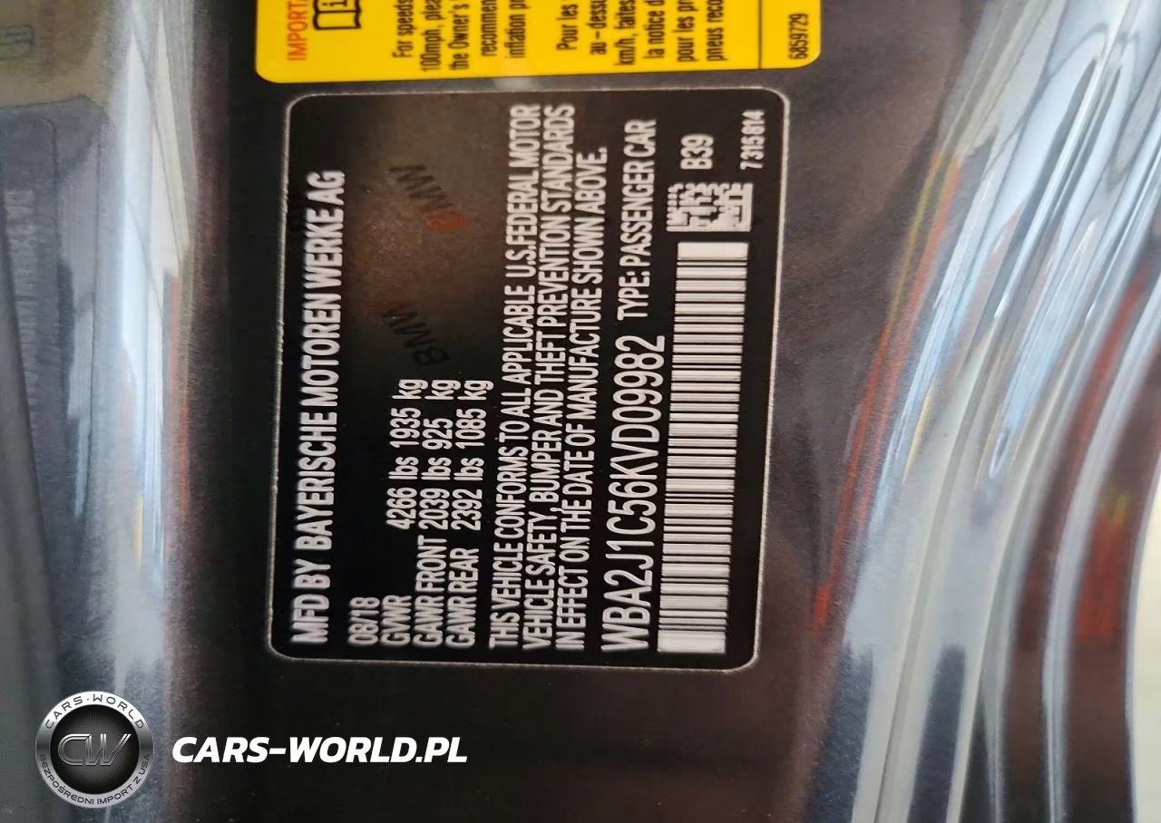 2019 BMW 230I VIN:WBA2J1C56KVD09982 - 13