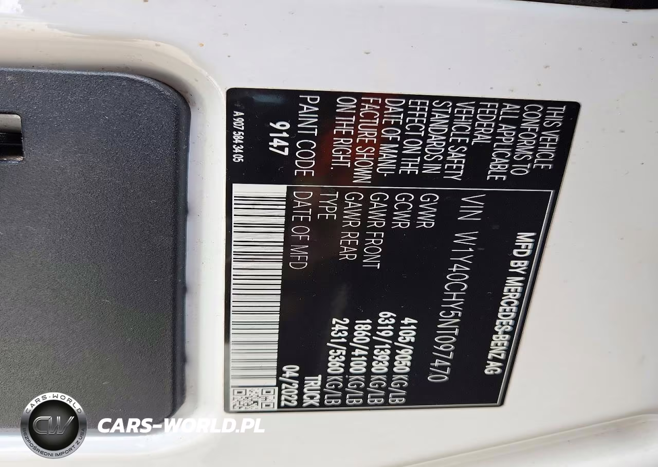2022 Mercedes-Benz Sprinter 2500 Delivery Van VIN:W1Y40CHY5NT097470 - 13