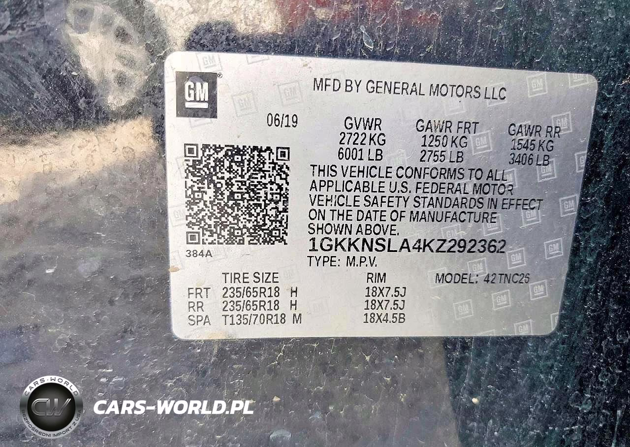 2019 GMC Acadia Sle VIN:1GKKNSLA4KZ292362 - 13