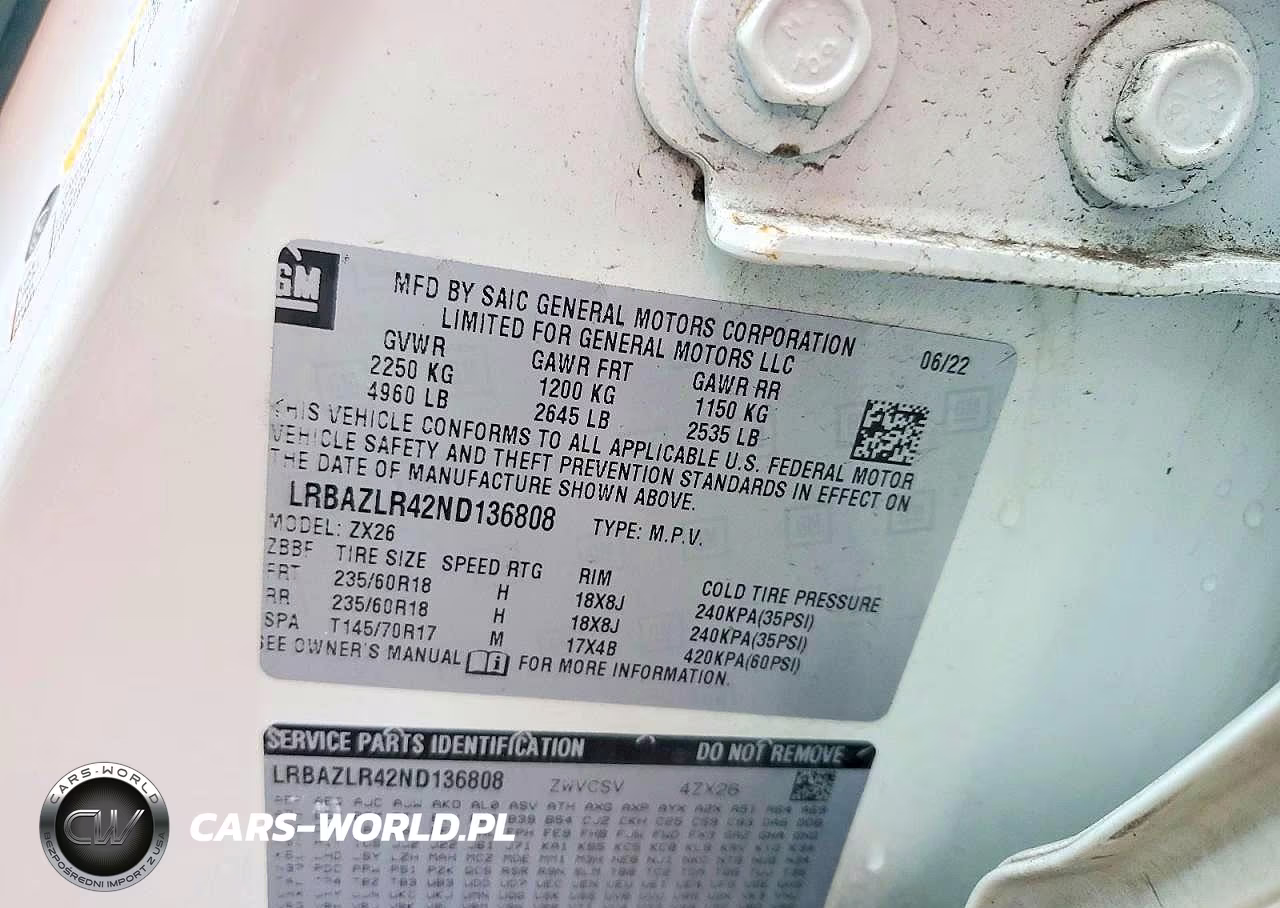 2022 Buick Envision Preferred VIN:LRBAZLR42ND136808 - 13
