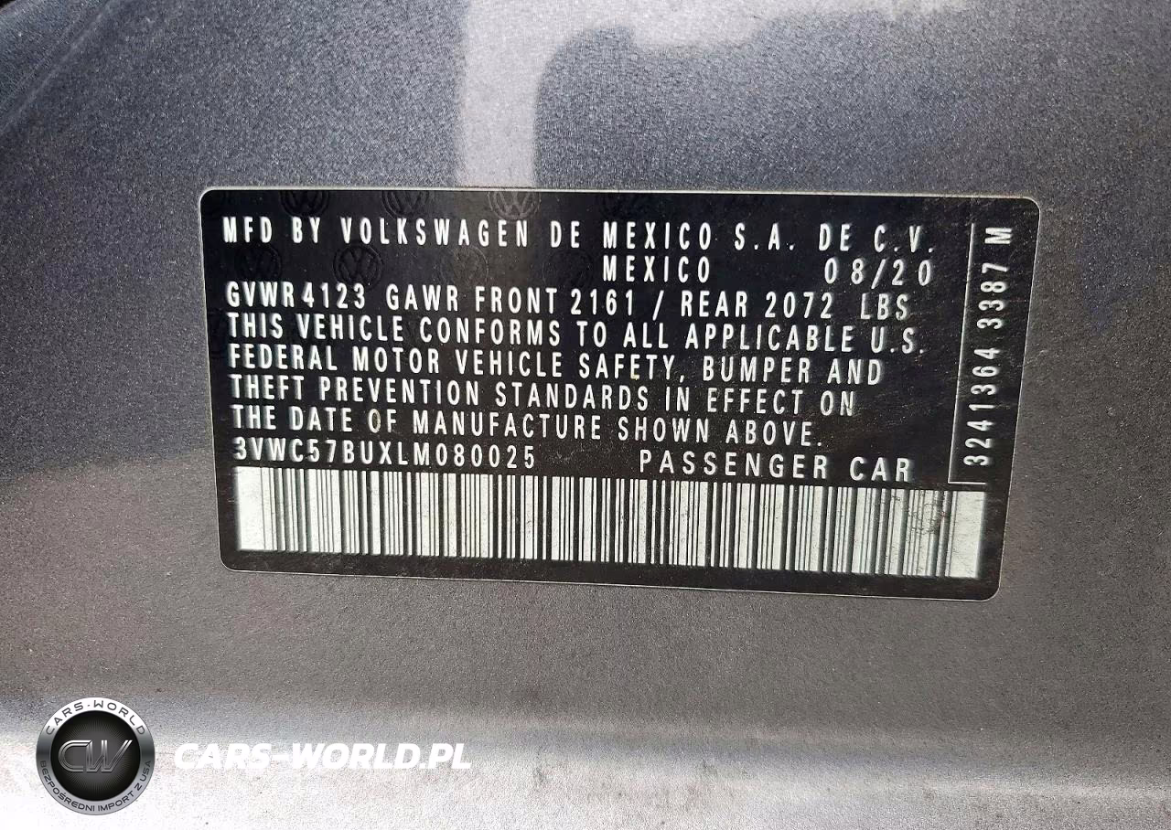 2020 Volkswagen Jetta S VIN:3VWC57BUXLM080025 - 12