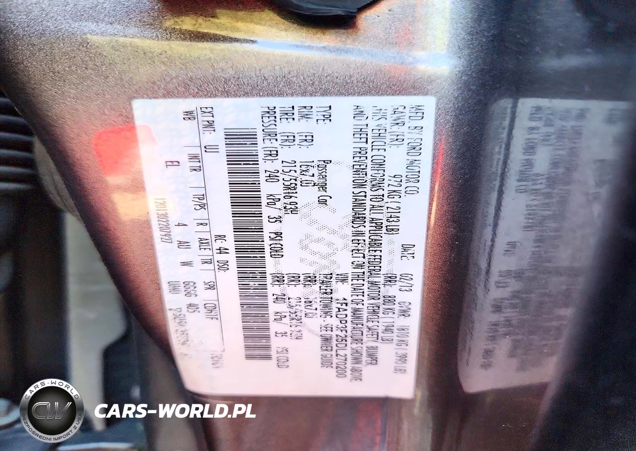 2013 Ford Focus Se VIN:1FADP3F25DL270200 - 12