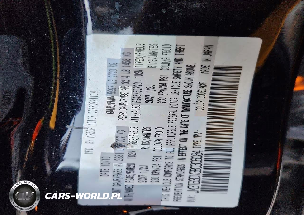 2011 Mazda Cx-9 VIN:JM3TB3DV3B0306084 - 14