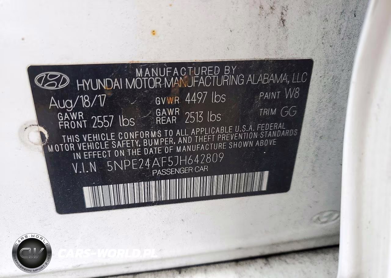 2018 Hyundai Sonata Se VIN:5NPE24AF5JH642809 - 13