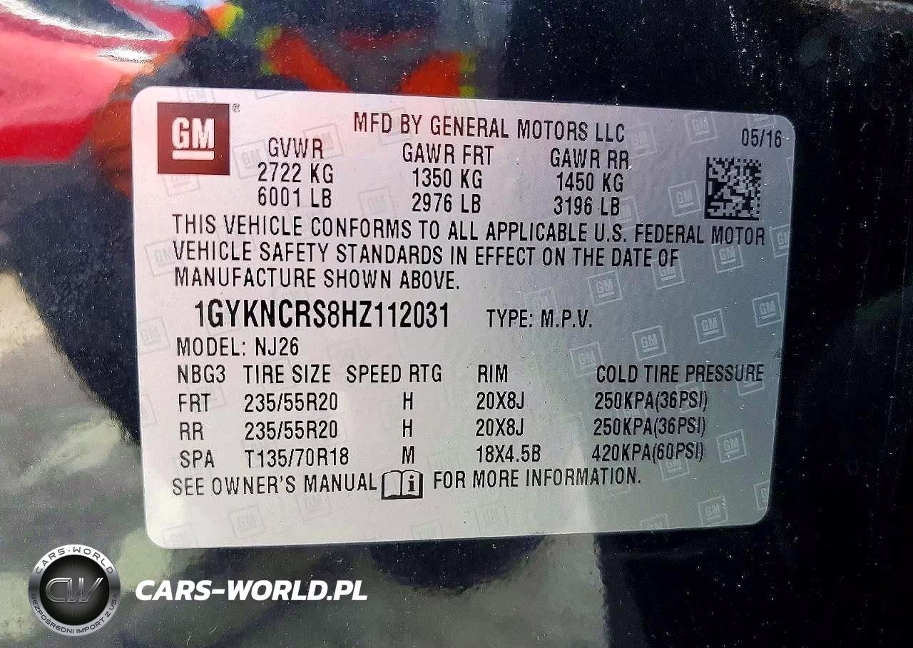 2017 Cadillac Xt5 Premium Luxury VIN:1GYKNCRS8HZ112031 - 12