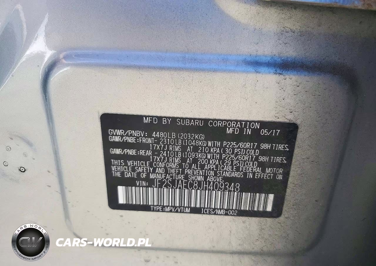 2018 Subaru Forester 2.5I Premium VIN:JF2SJAEC8JH409348 - 12