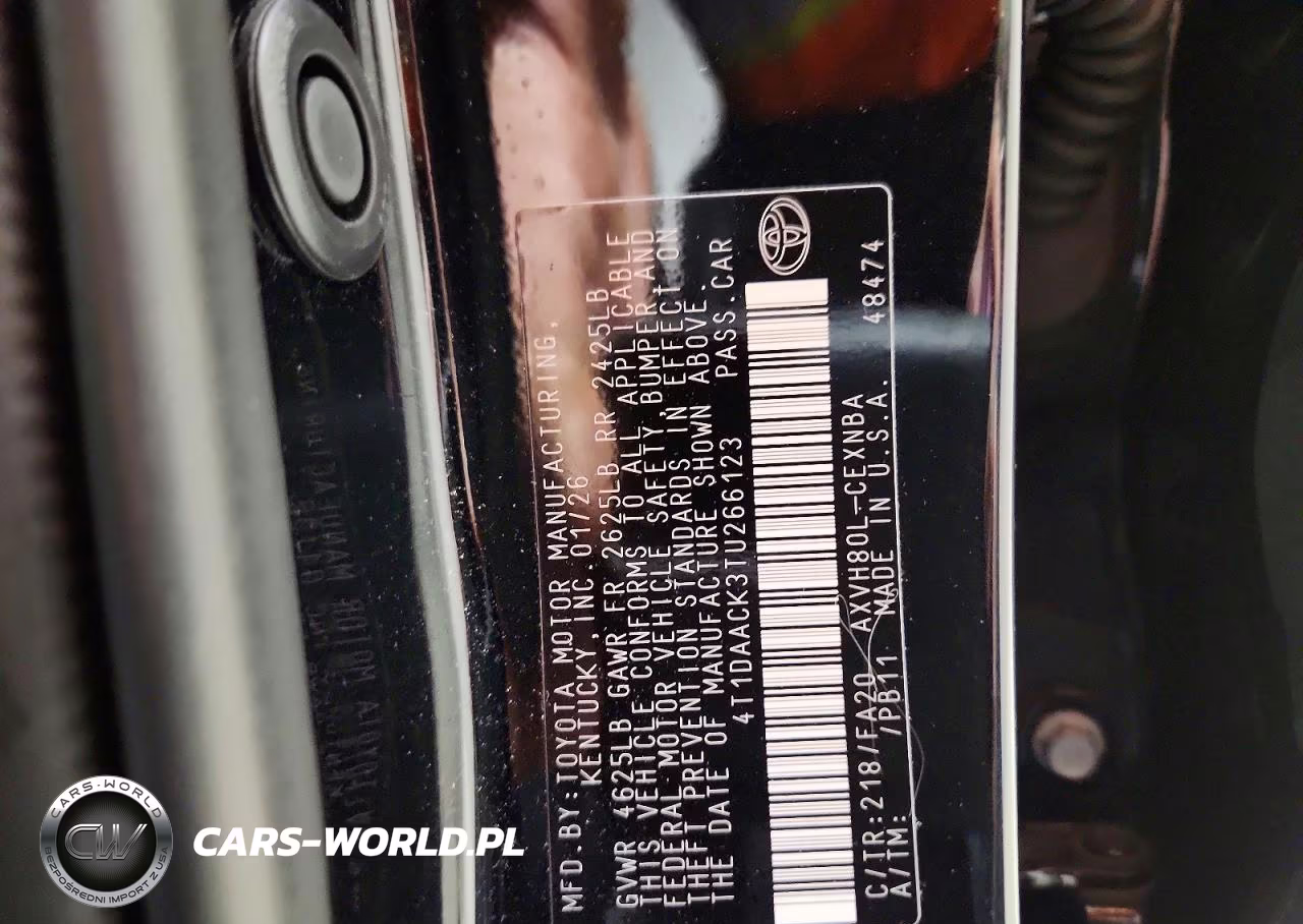 2026 Toyota Camry Le VIN:4T1DAACK3TU266123 - 12