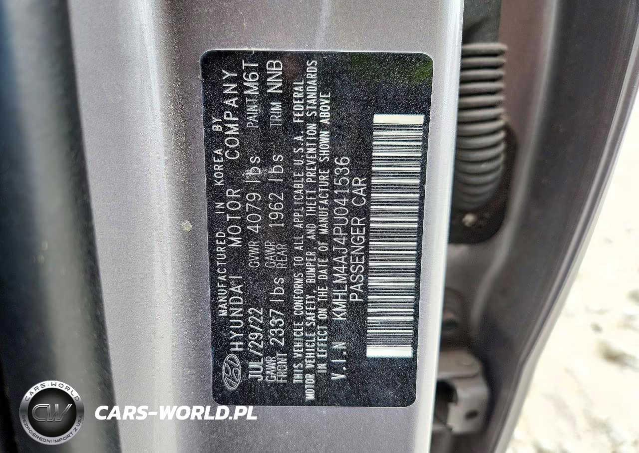 2023 Hyundai Elantra Blue VIN:KMHLM4AJ4PU041536 - 12