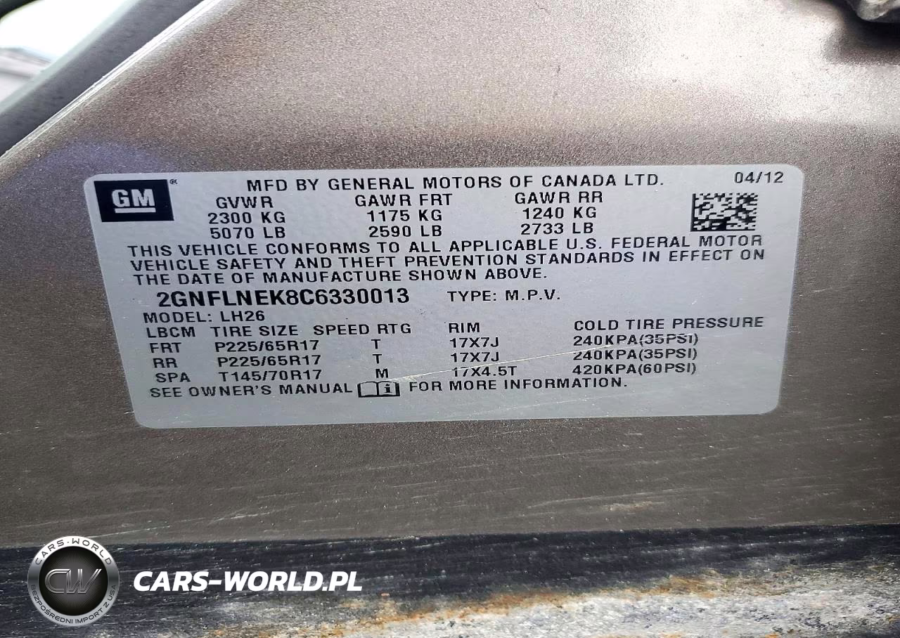 2012 Chevrolet Equinox Lt VIN:2GNFLNEK8C6330013 - 13