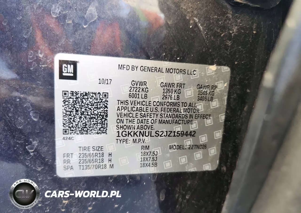 2018 GMC Acadia Slt-1 VIN:1GKKNULS2JZ159442 - 13
