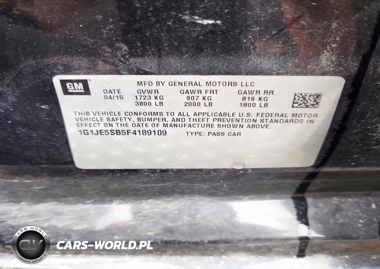 2015 Chevrolet Sonic Ltz VIN:1G1JE5SB5F4189109 - 12