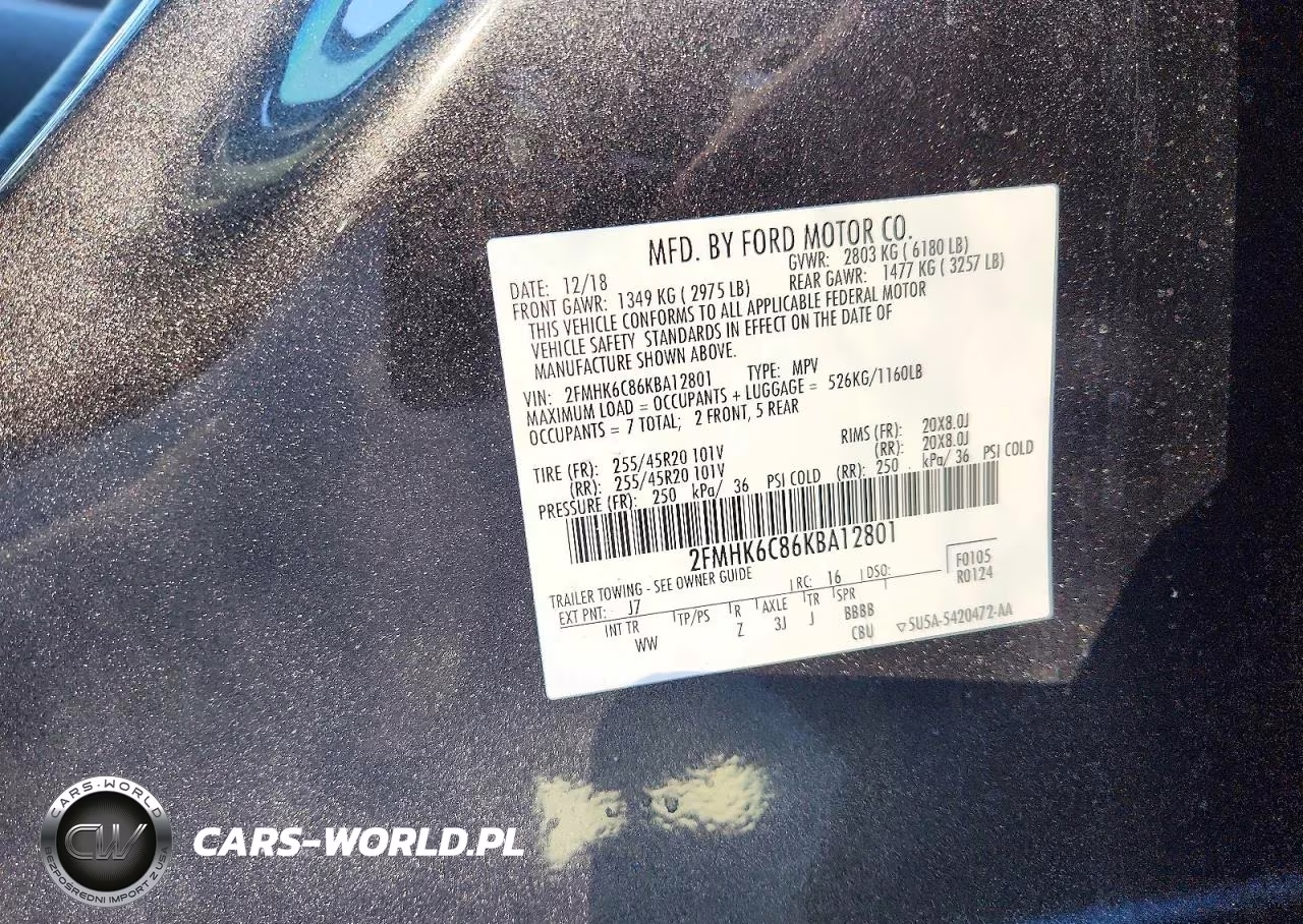 2019 Ford Flex Sel VIN:2FMHK6C86KBA12801 - 14
