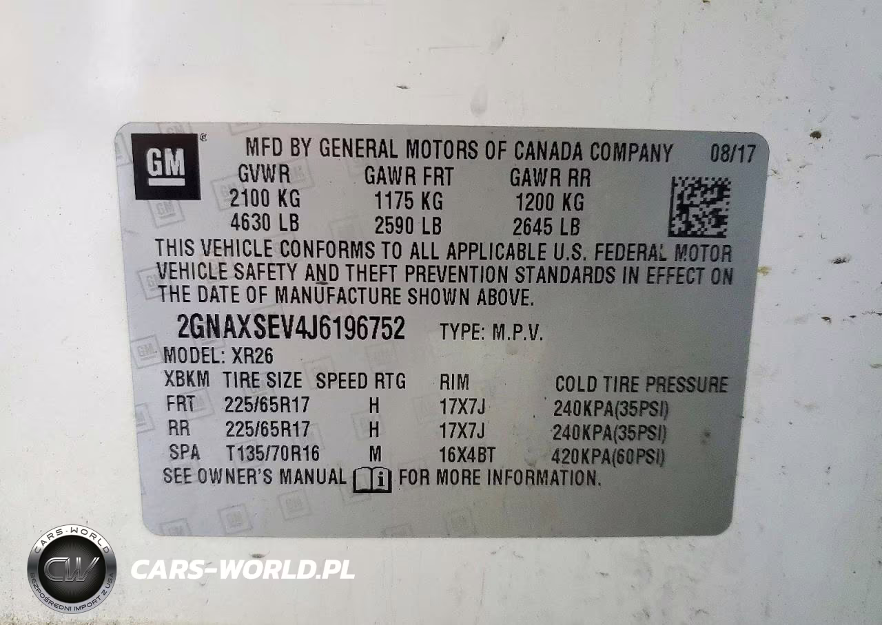 2018 Chevrolet Equinox Lt VIN:2GNAXSEV4J6196752 - 13