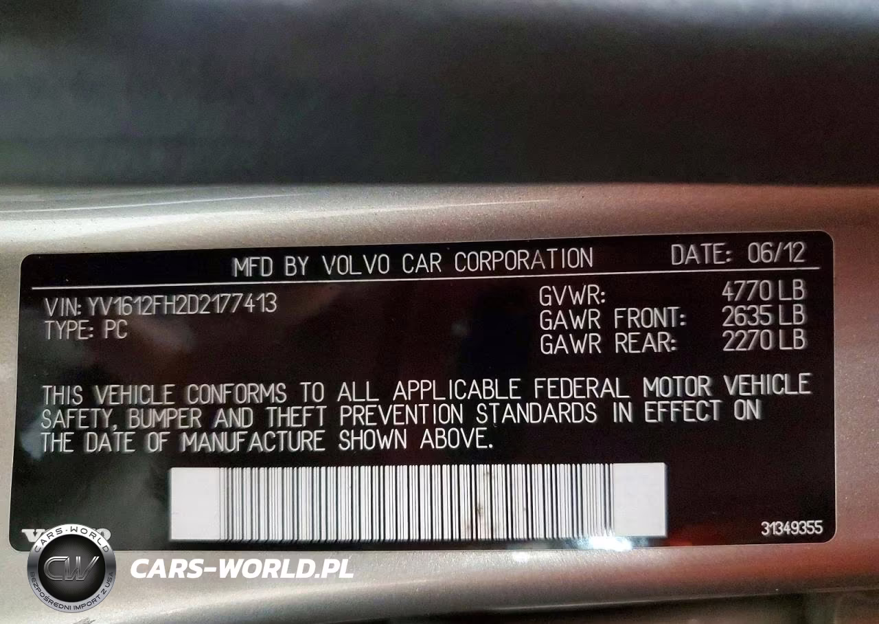 2013 Volvo S60 T5 VIN:YV1612FH2D2177413 - 12