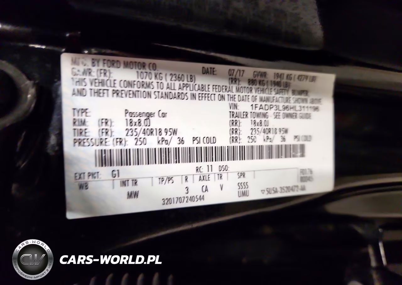 2017 Ford Focus St VIN:1FADP3L96HL311196 - 12