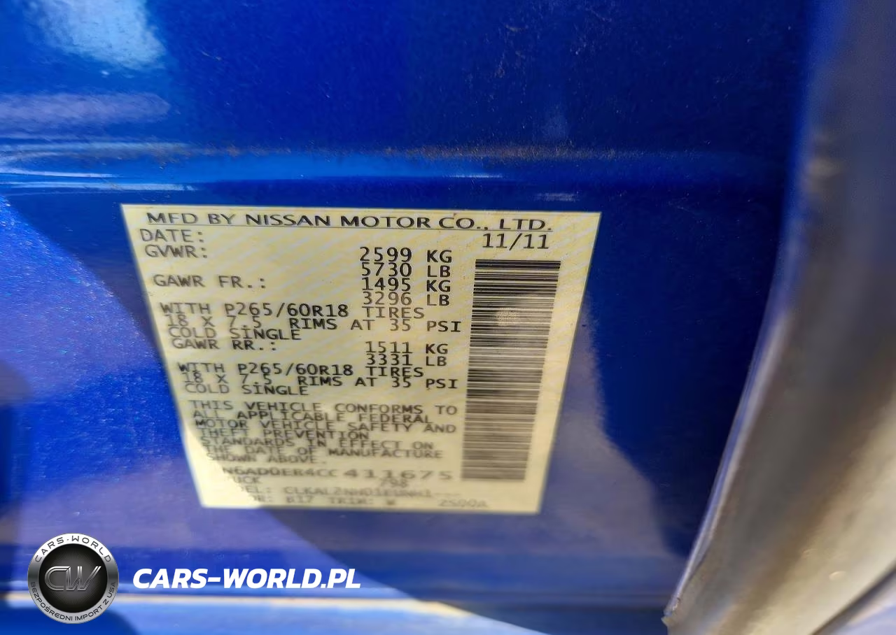 2012 Nissan Frontier S VIN:1N6AD0ER4CC411675 - 12