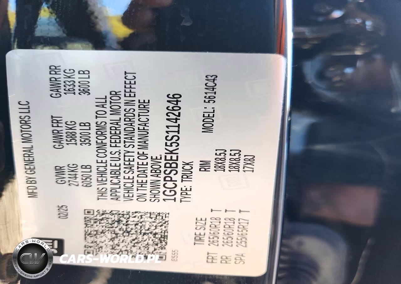 2025 Chevrolet Colorado VIN:1GCPSBEK5S1142646 - 12