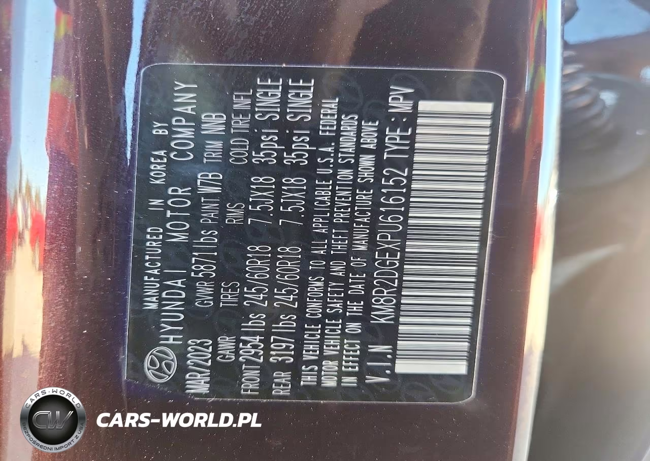 2023 Hyundai Palisade Sel VIN:KM8R2DGEXPU616152 - 13